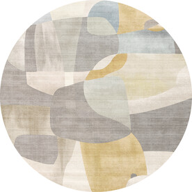 抽象圆形地毯图案设计