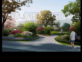 小区组团五重绿化