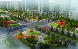 道路交叉口花境绿化