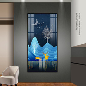 抽象山水客厅玄关装饰画卧室挂画