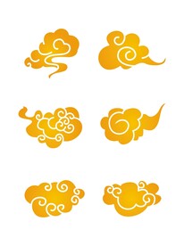 矢量中国风古典祥云中式云纹花纹