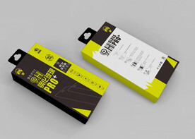 简约钢化膜包装盒彩盒设计