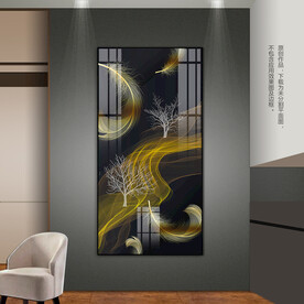 抽象线条客厅卧室玄关装饰画挂画