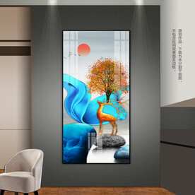 石来运转卧室客厅玄关装饰画挂画