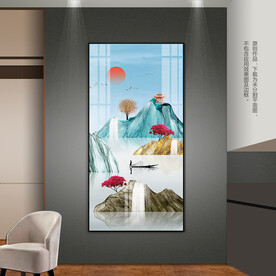 意境山水客厅卧室玄关装饰画挂画