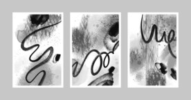 黑白极简水墨背景