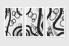 意境抽象黑白背景