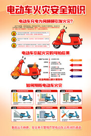 电动车消防安全海报