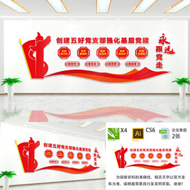 五好党支部文化墙