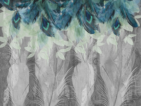 装饰画 晶瓷画 羽毛