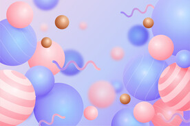 缤纷彩球梦幻背景