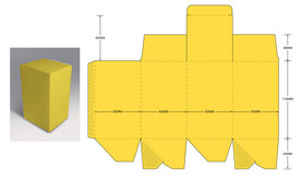 包装纸袋平面图