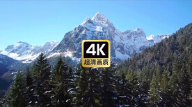 航拍远山丛林美景