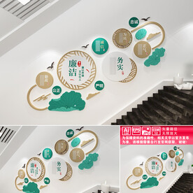 廉政楼道文化墙