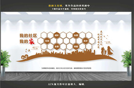 社区风采文化墙