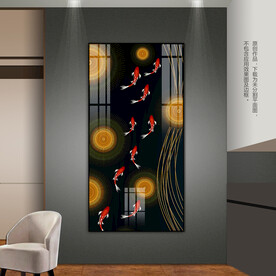 轻奢客厅玄关装饰画沙发背景画