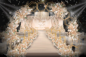 香槟色婚礼仪式区