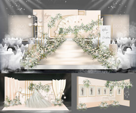 香槟色婚礼效果图