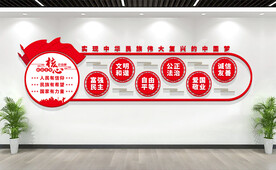 社会主义核心价值观宣传栏