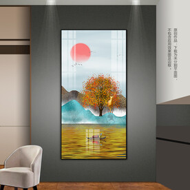 抽象山水装饰画客厅玄关床头挂画