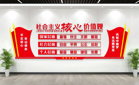 社会主义核心价值观文化墙