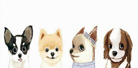 装饰画 晶瓷画 狗