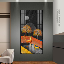 抽象线条装饰画客厅床头玄关挂画