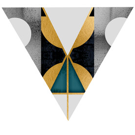 装饰画 抽象画 三角形