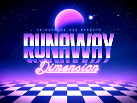 蒸汽波字体可替换海报模板系列