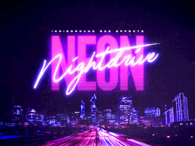 蒸汽波字体可替换海报模板系列