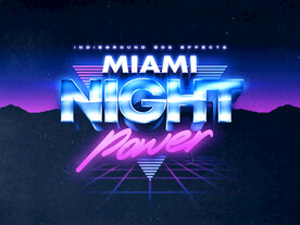 蒸汽波字体可替换海报模板系列