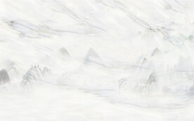 新中式大理石山水画背景墙