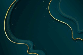 金色波纹海报背景