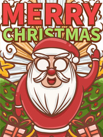 卡通圣诞节海报素材