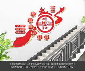 社会主义核心价值观楼梯