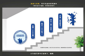 教育整顿楼梯文化墙