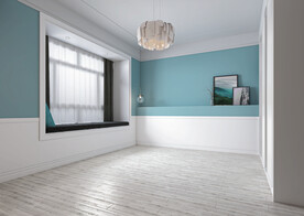 极简卧室场景床头空景