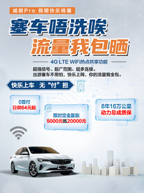 大气时尚简约汽车活动宣传海报