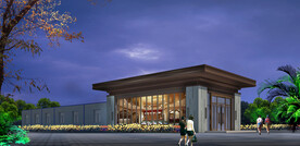 售楼处建筑外观设计案例效果图