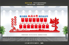 政法机关文化墙