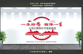 阅览室文化墙