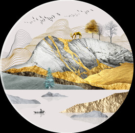 装饰画 晶瓷画 新中式