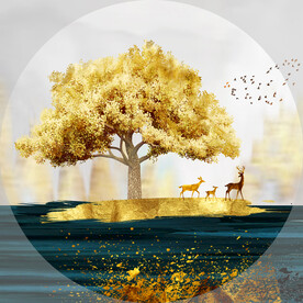 装饰画 晶瓷画 新中式