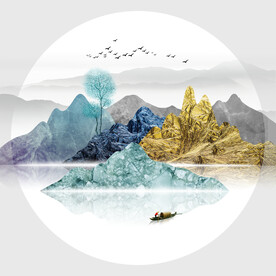 装饰画 晶瓷画 新中式