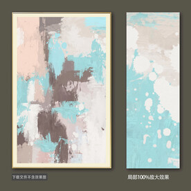 抽象油画装饰画轻奢手绘极简画