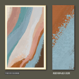 抽象油画装饰画轻奢手绘极简画