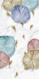 装饰画 晶瓷画 鱼