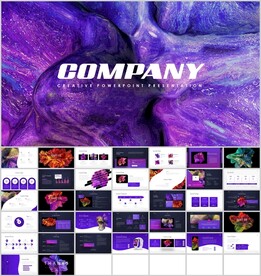 流体炫彩ppt模板