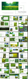 绿色旅游相册PPT