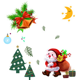 圣诞节玻璃贴